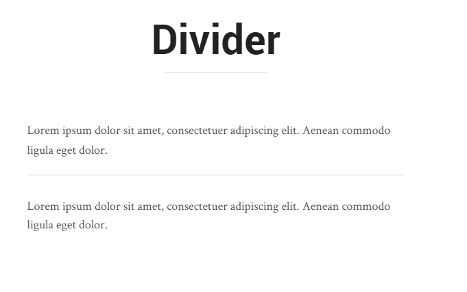 divider